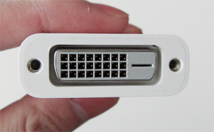 『Apple Mini DisplayPort-VGAアダプタ』のVGAアダプタ側