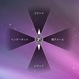 ラジアルメニューの一覧 ラジアルメニューの一覧