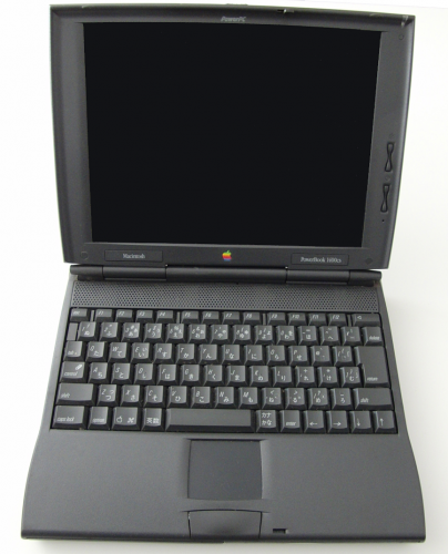 『PowerBook 1400CS/117 M5292J/A』のディスプレイ。